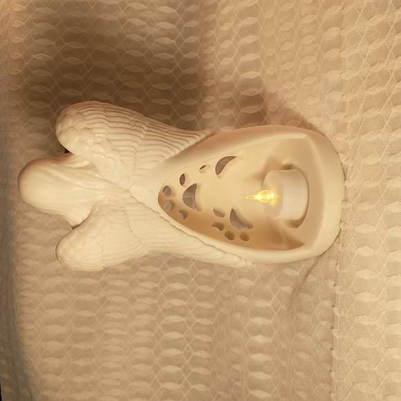 Oaki Way "Dog's Angel" Candle Holder Statue - A9 - Picture 3 of 10